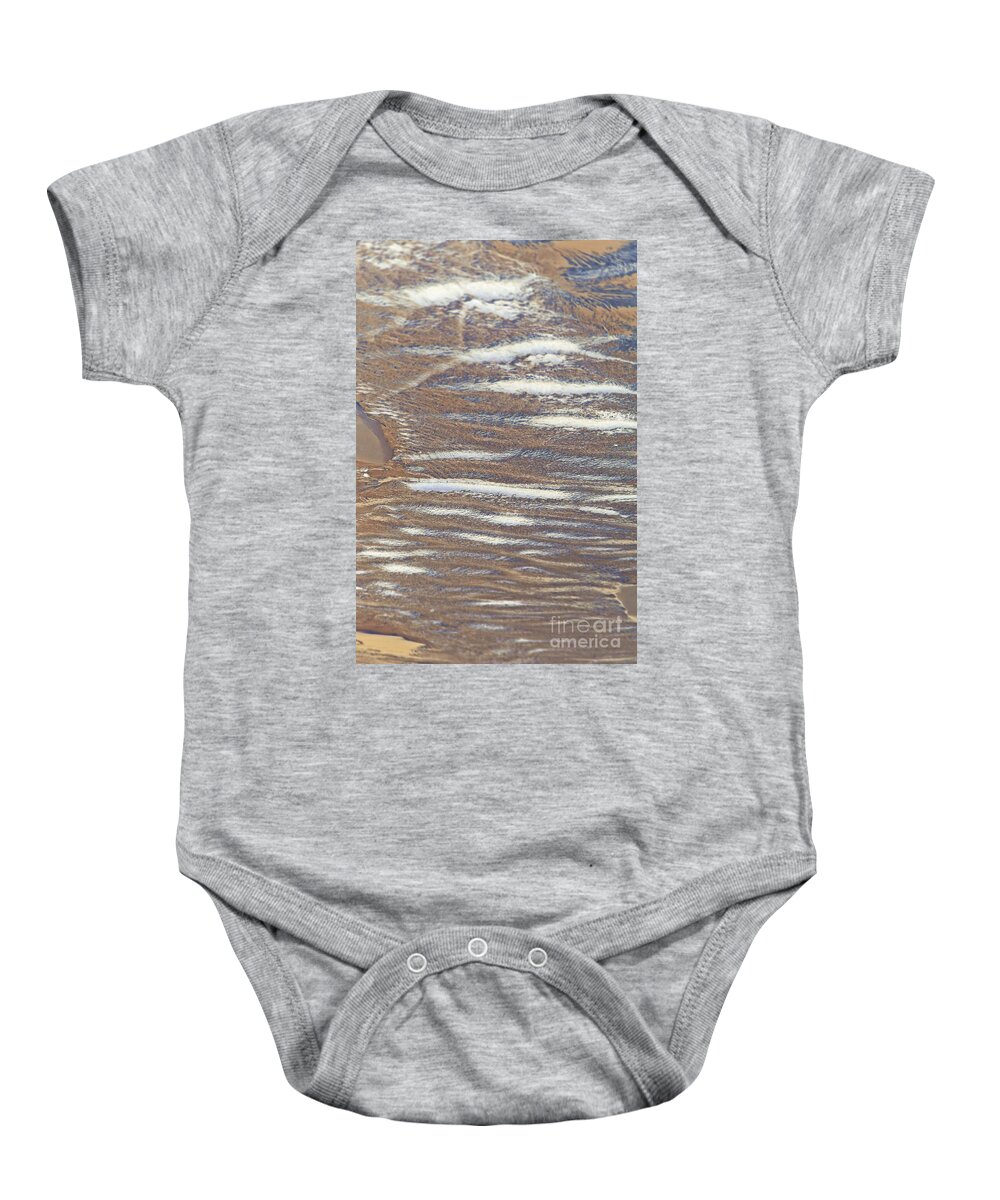 Abstract Sands Baby Onesie featuring the photograph Abstract sands by Blair Stuart