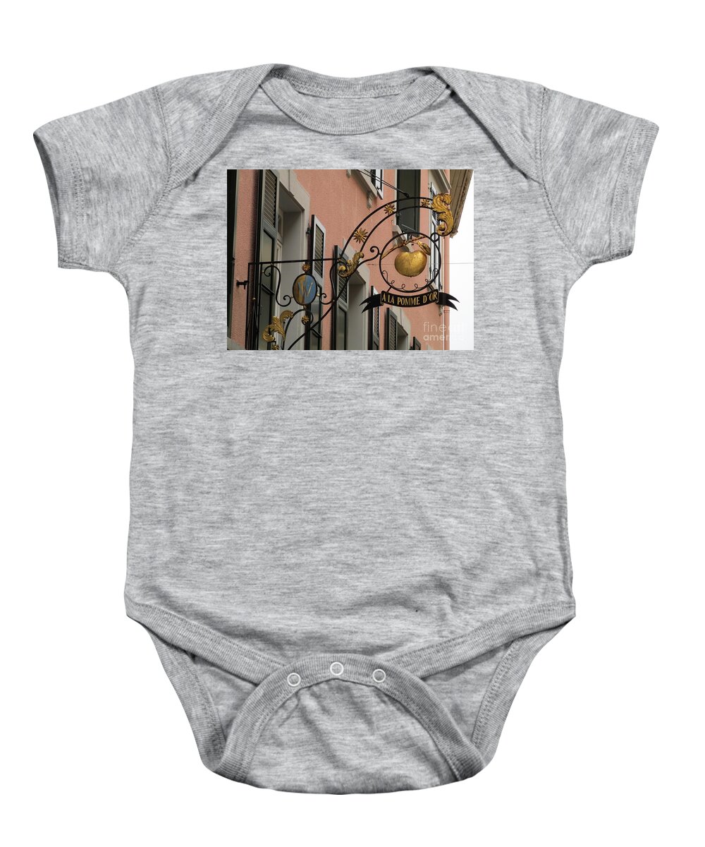 Golden Apple Baby Onesie featuring the photograph Ala Pomme d'or by Lynellen Nielsen