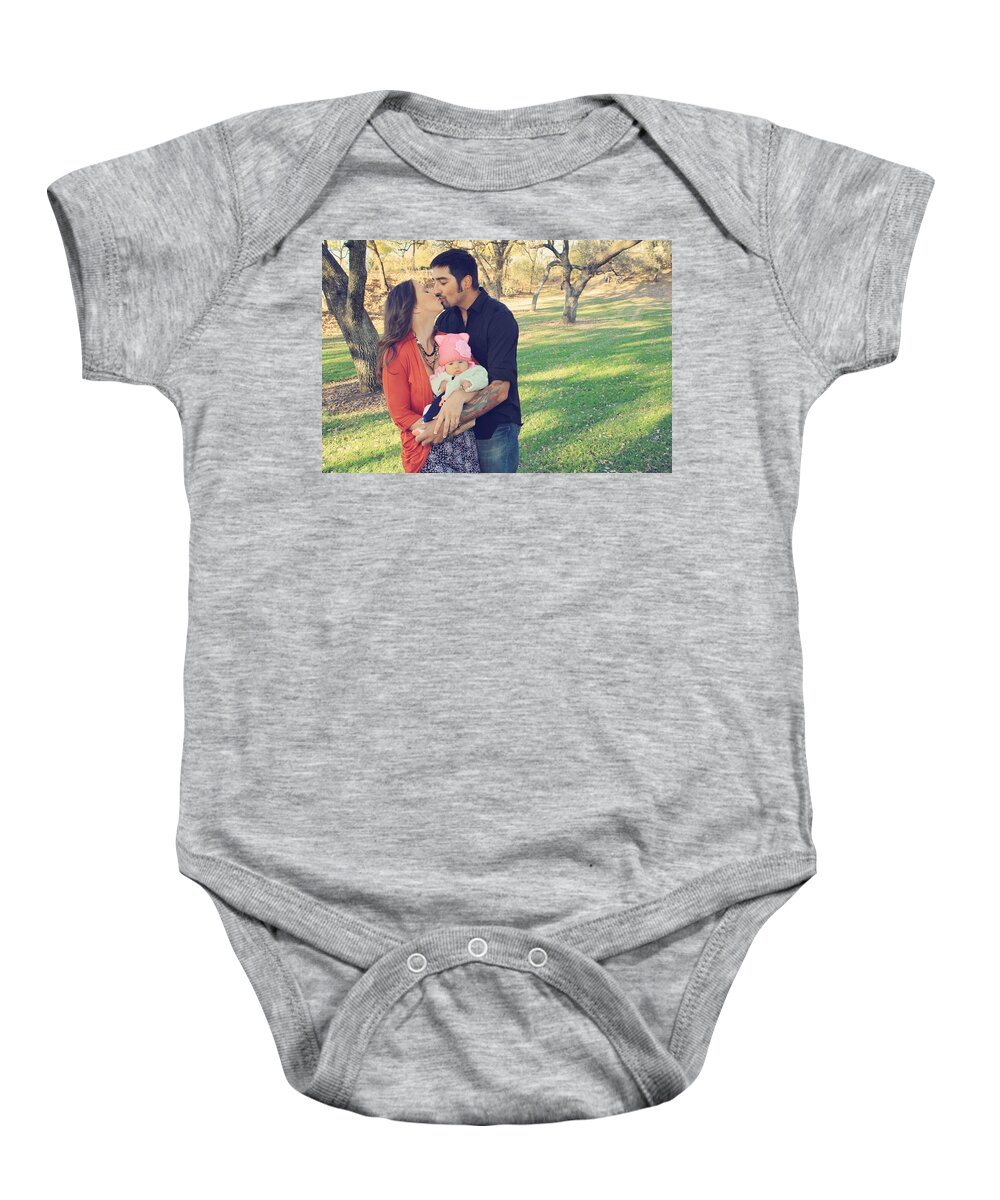 Families Baby Onesie featuring the photograph And She's Here by Laurie Search