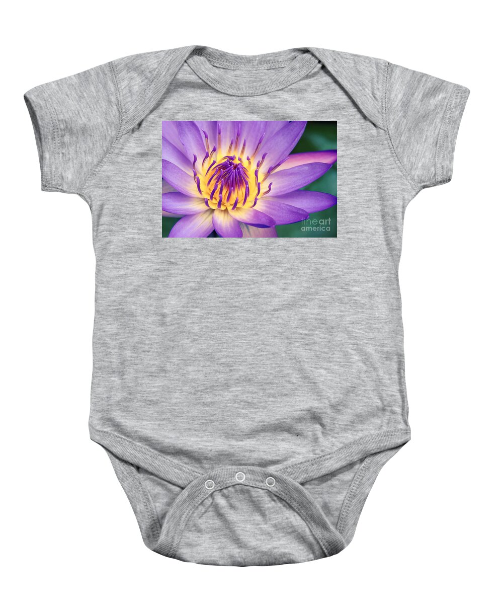 Waterlily Baby Onesie featuring the photograph Ao Lani Heavenly Light by Sharon Mau