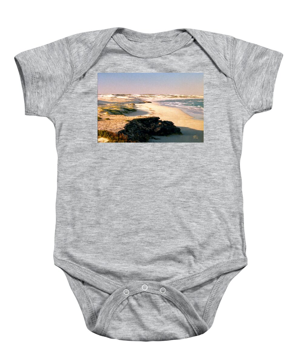 Arniston Waenhuiskrans Archival Quality Fine Art Reproductions Baby Onesie featuring the digital art Arniston Waenhuiskrans by Vincent Franco