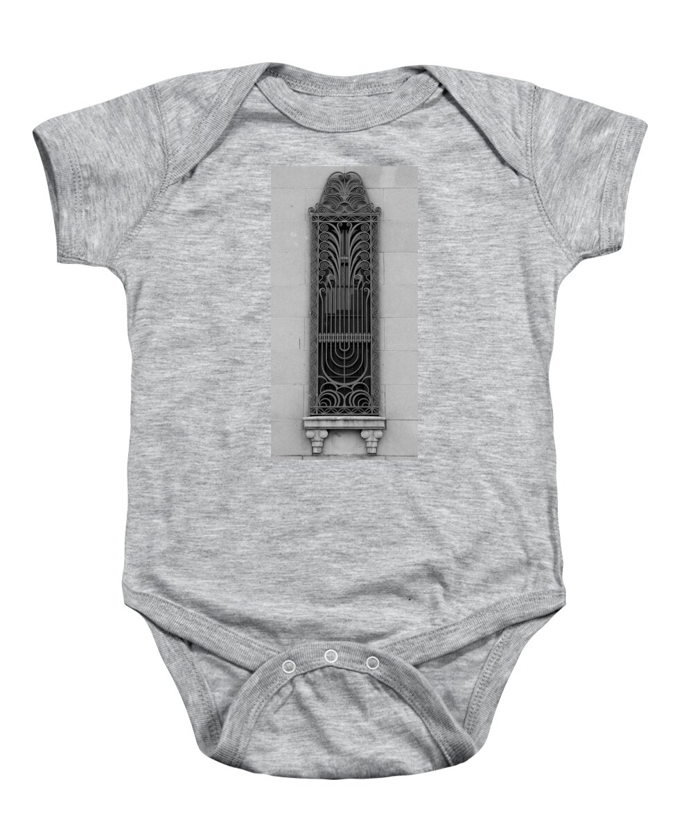 Art Deco Baby Onesie featuring the photograph Art Deco Window 2 by Andrew Fare