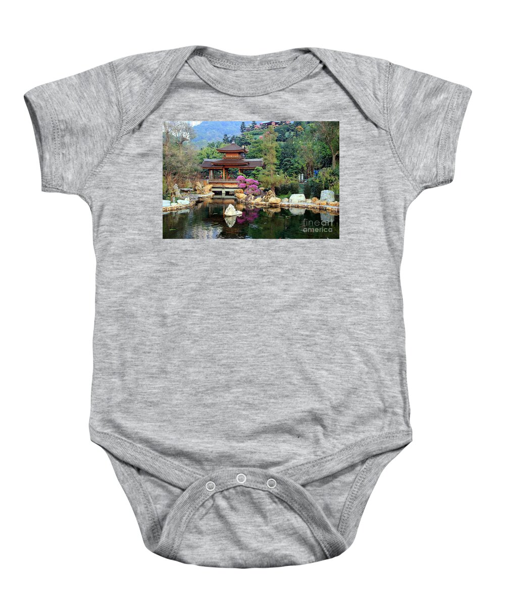 Forest Baby Onesie featuring the photograph Asian garden by Amanda Mohler