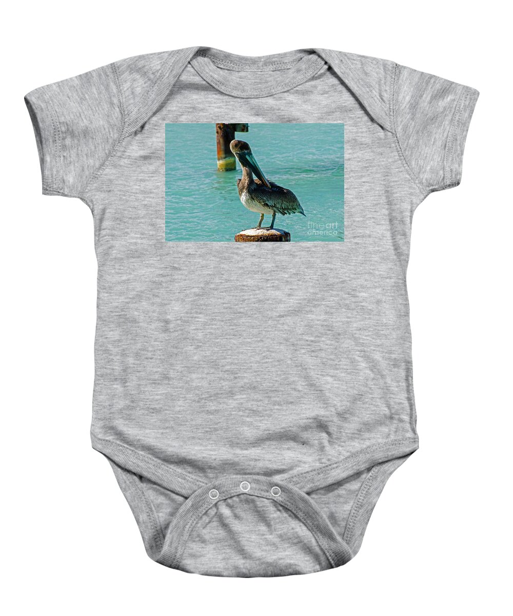 Aruba Baby Onesie featuring the photograph Back Scratcher by Judy Wolinsky