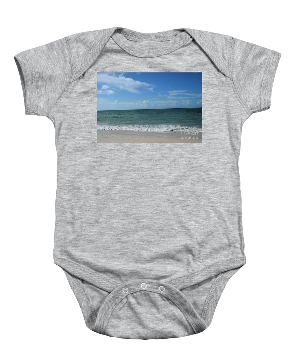 Photo Baby Onesie featuring the photograph Beauty of Lovers Key Beach by Oksana Semenchenko