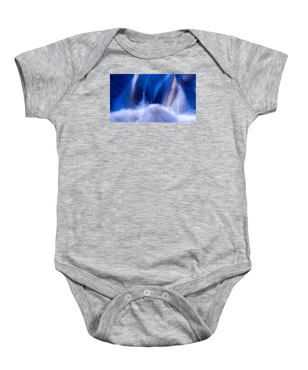 Blue Water Baby Onesie featuring the photograph Blue Water by Torbjorn Swenelius