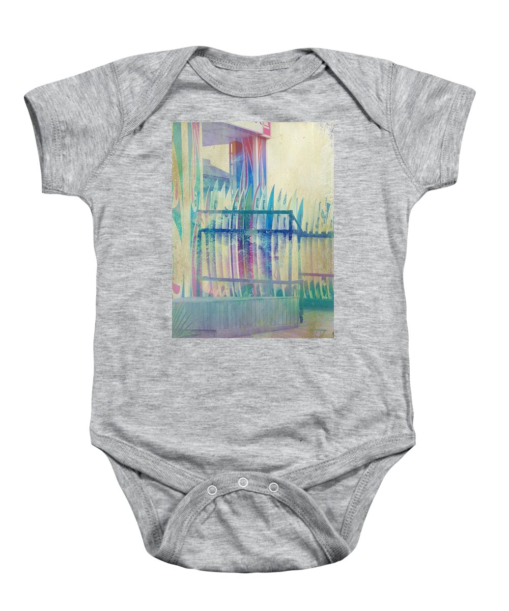 Surfing Baby Onesie featuring the photograph Boardwalk by Chris Armytage