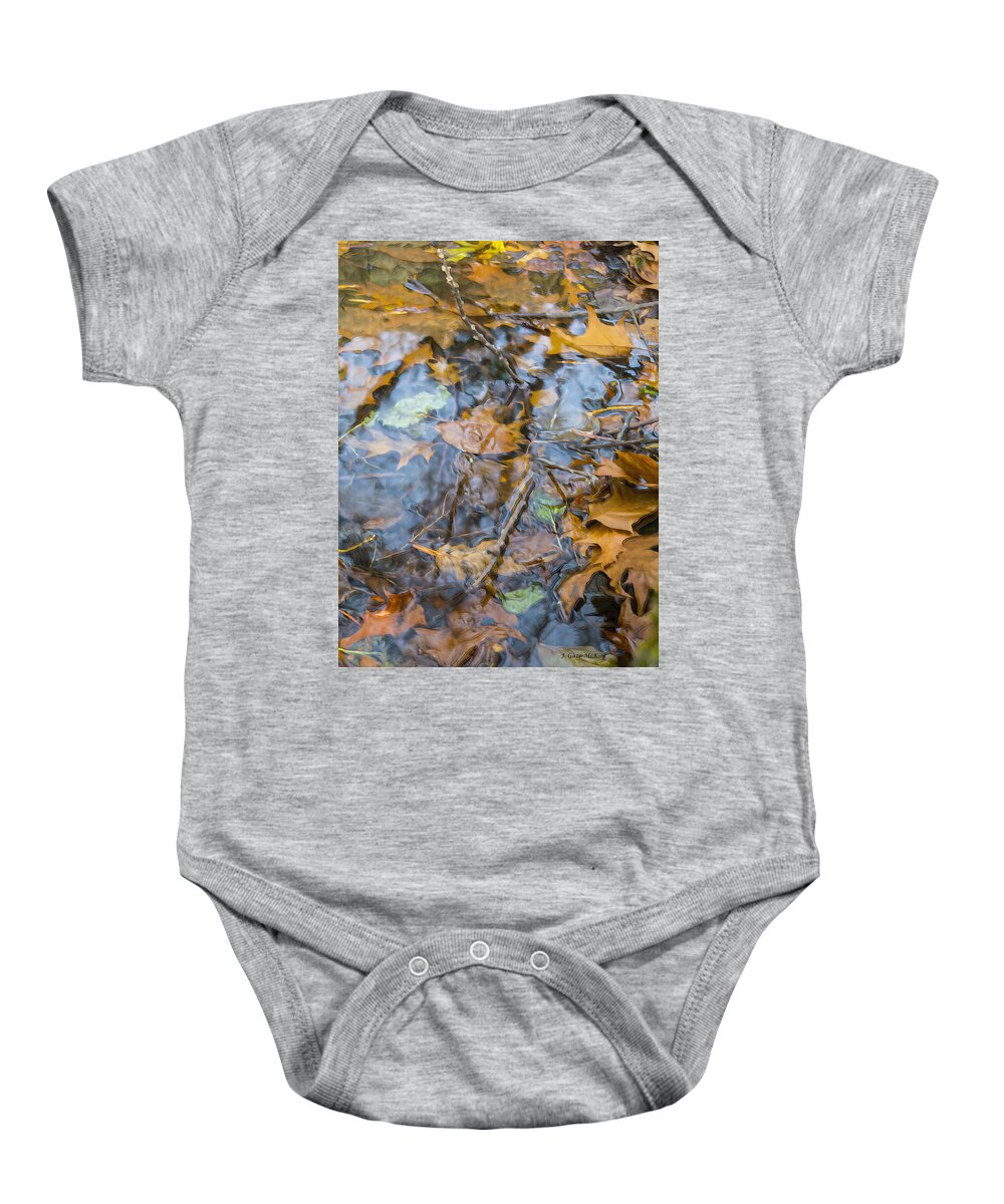 Autumn Baby Onesie featuring the digital art Breaking the Surface by Jo-Anne Gazo-McKim