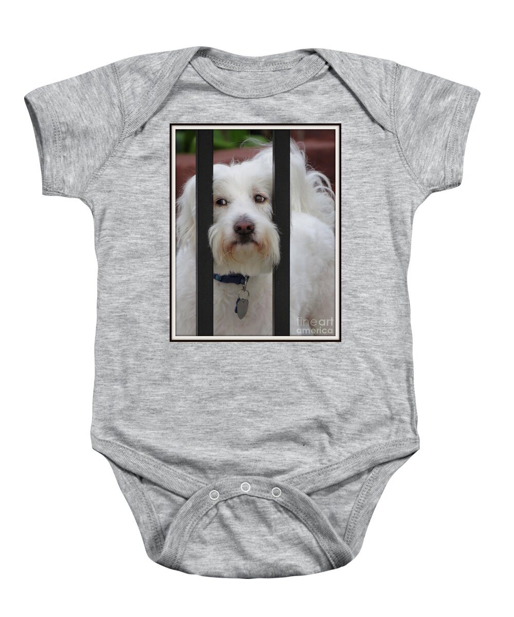 Ella Baby Onesie featuring the photograph Busted by Ella Kaye Dickey