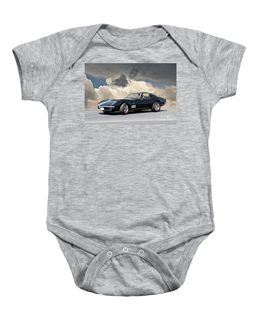 Auto Baby Onesie featuring the photograph C3 Corvette Stingray by Dave Koontz