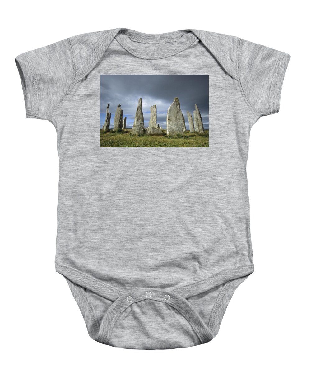 Feb0514 Baby Onesie featuring the photograph Callanish Standing Stones Isle Of Lewis by Colin Monteath