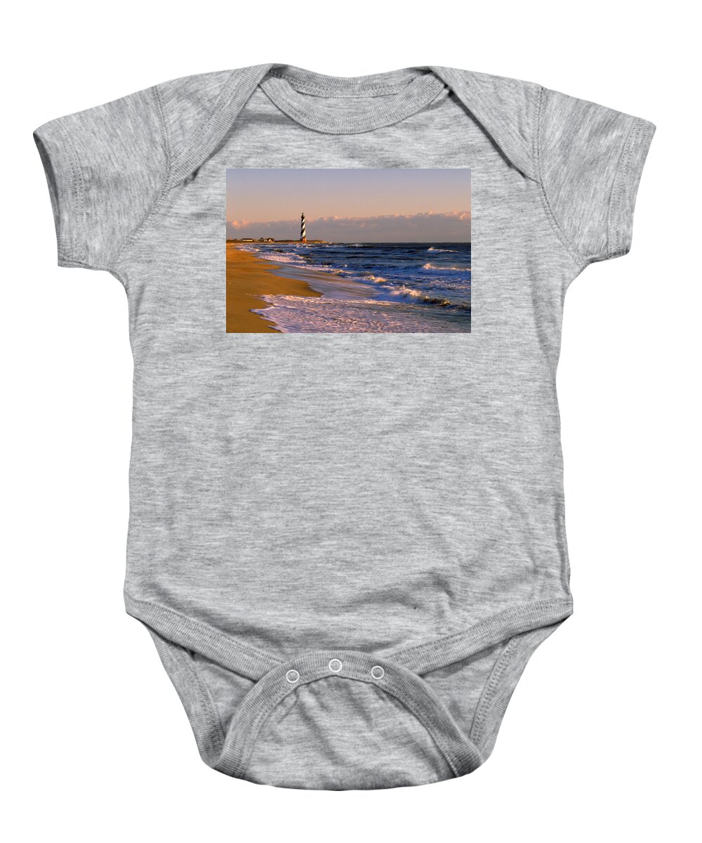 Beach Baby Onesie featuring the photograph Cape Hatteras Lighthouse, Nc by Jeffrey Lepore
