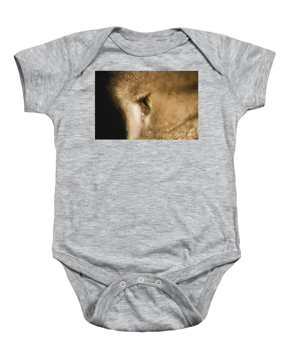 Cat's Eye Baby Onesie featuring the photograph Cats eye by Sheila Smart Fine Art Photography