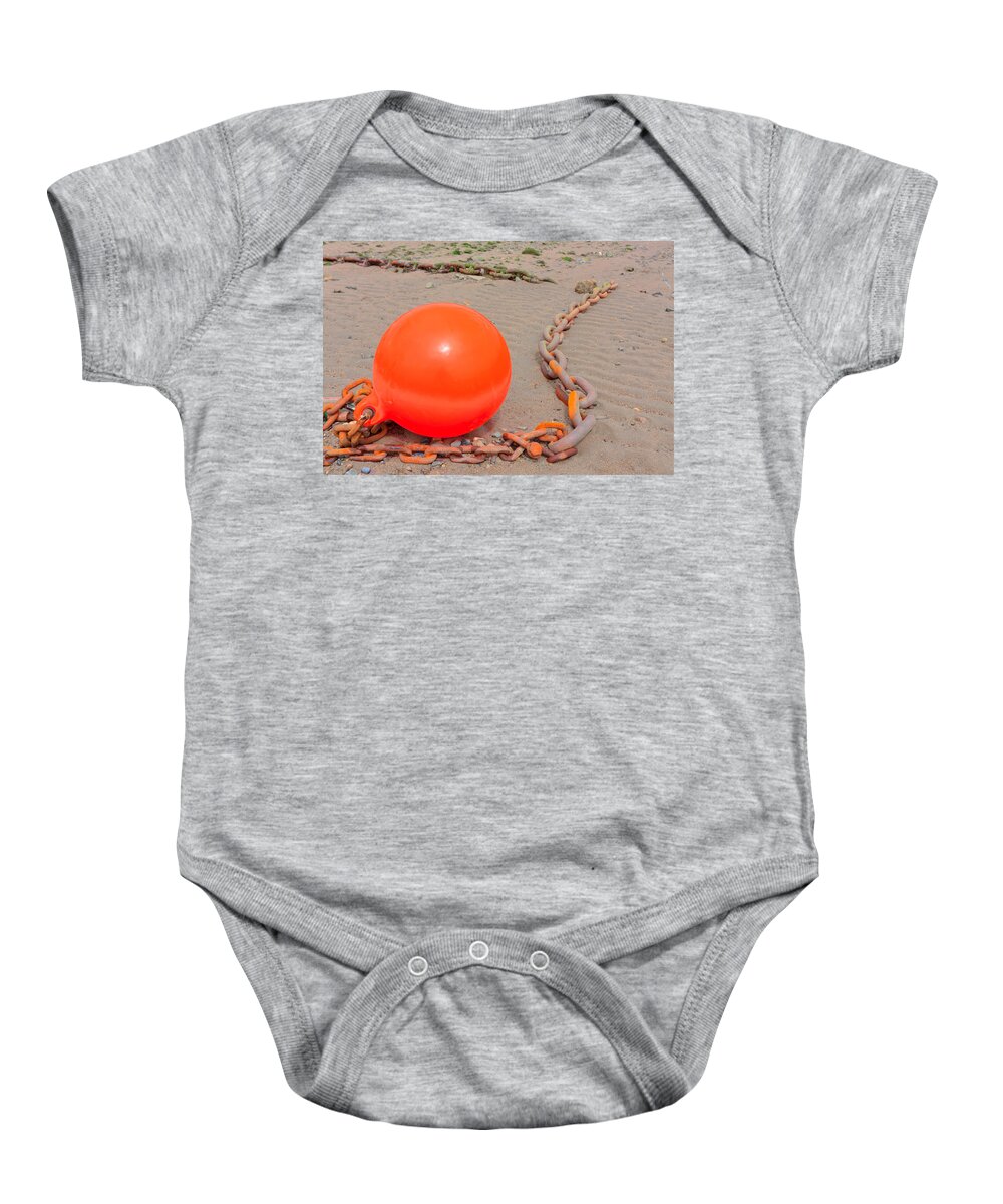 Anchorage Baby Onesie featuring the photograph Chained Orange by Semmick Photo
