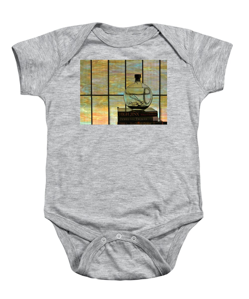 Stained Glass Baby Onesie featuring the photograph Clear on Color by Jean Goodwin Brooks