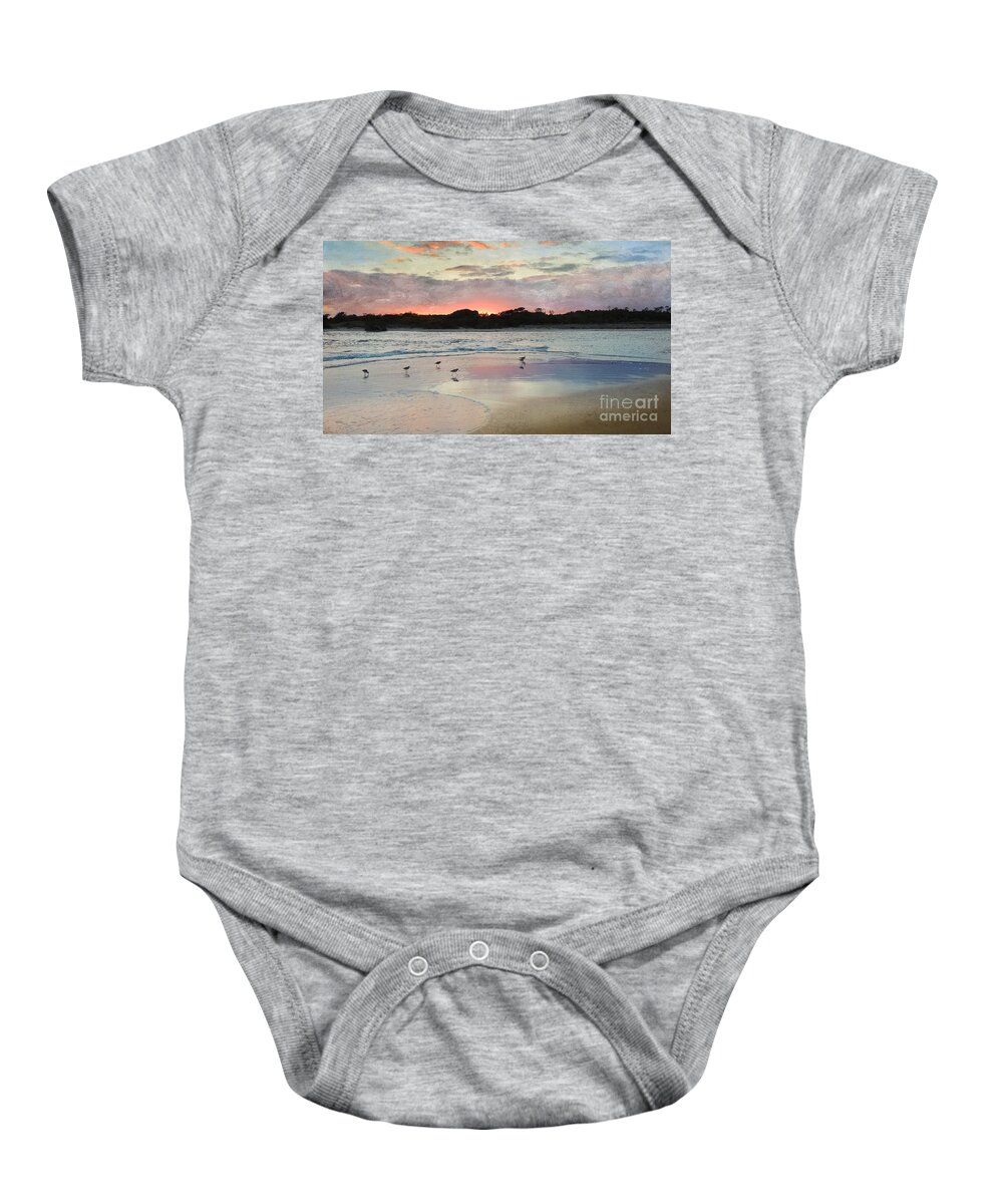 Myrtle Beach Baby Onesie featuring the photograph Coastal Beauty by Betty LaRue