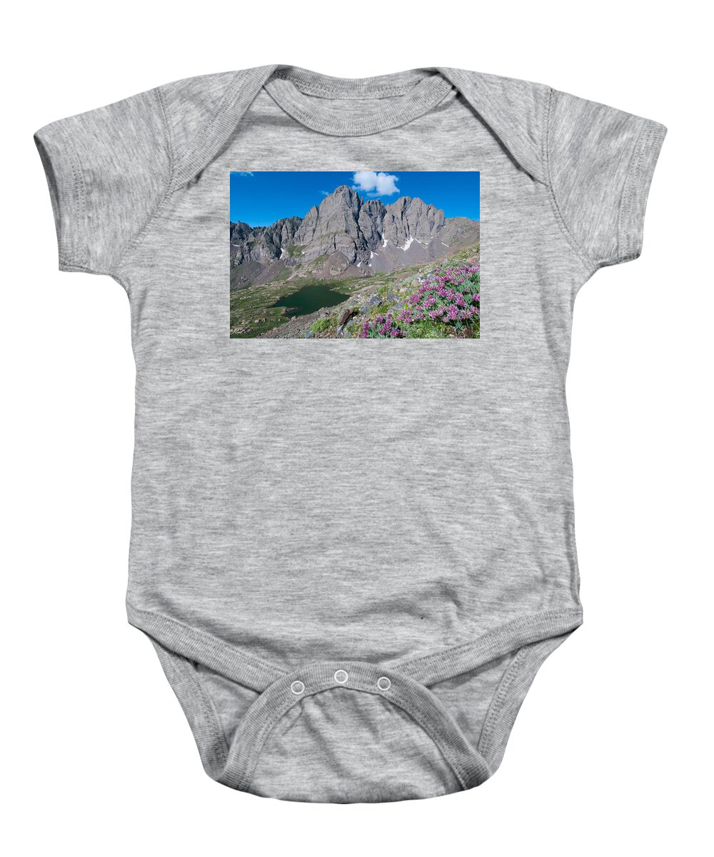 Landscape Baby Onesie featuring the photograph Crestone Landscape by Cascade Colors