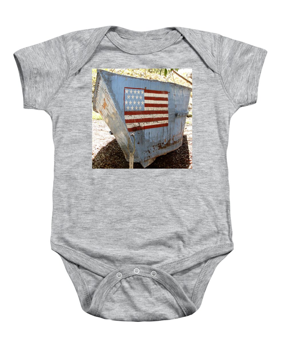 Refugee Baby Onesie featuring the photograph Cuban Refugee Boat 4 by Bob Slitzan
