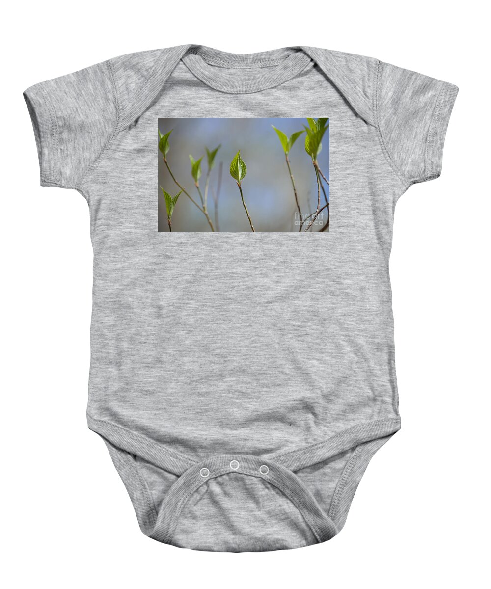 Indiana Baby Onesie featuring the photograph Detail of Spring by Alys Caviness-Gober