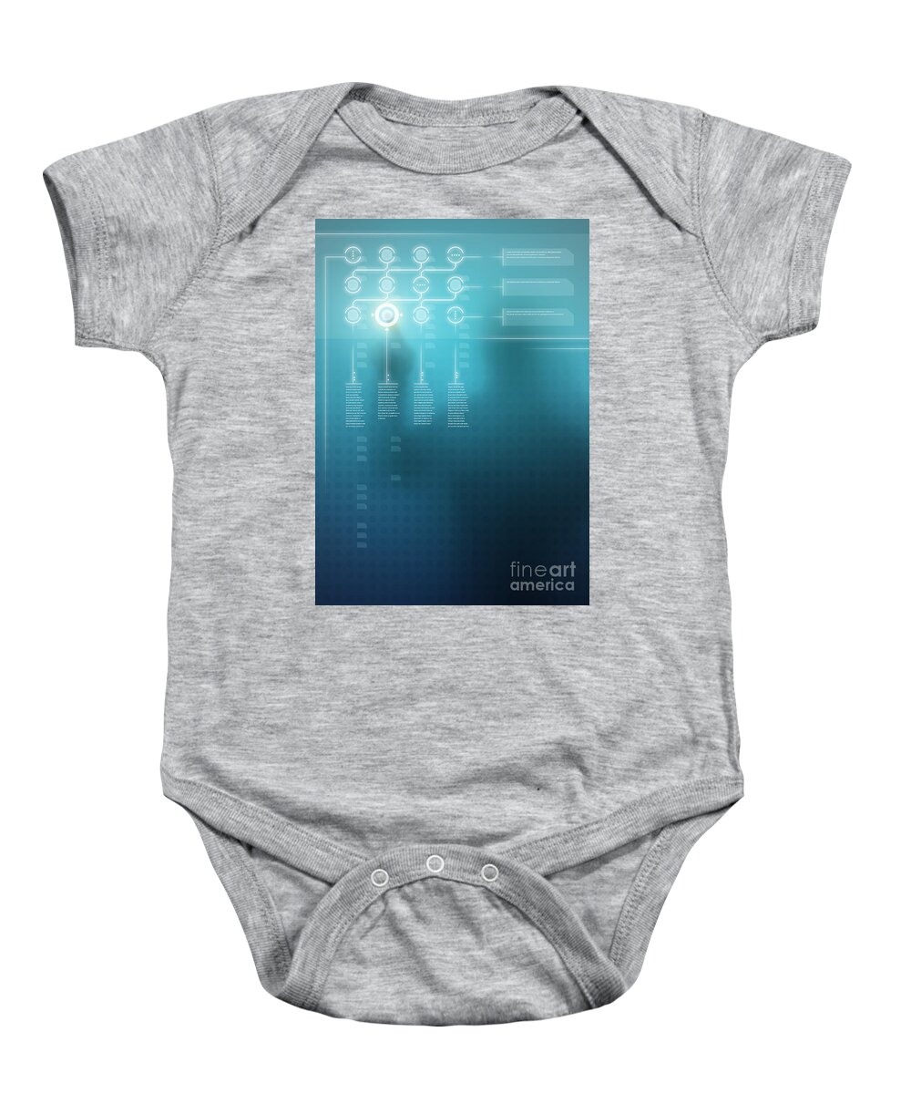 Access Baby Onesie featuring the photograph Digital Display by Carlos Caetano
