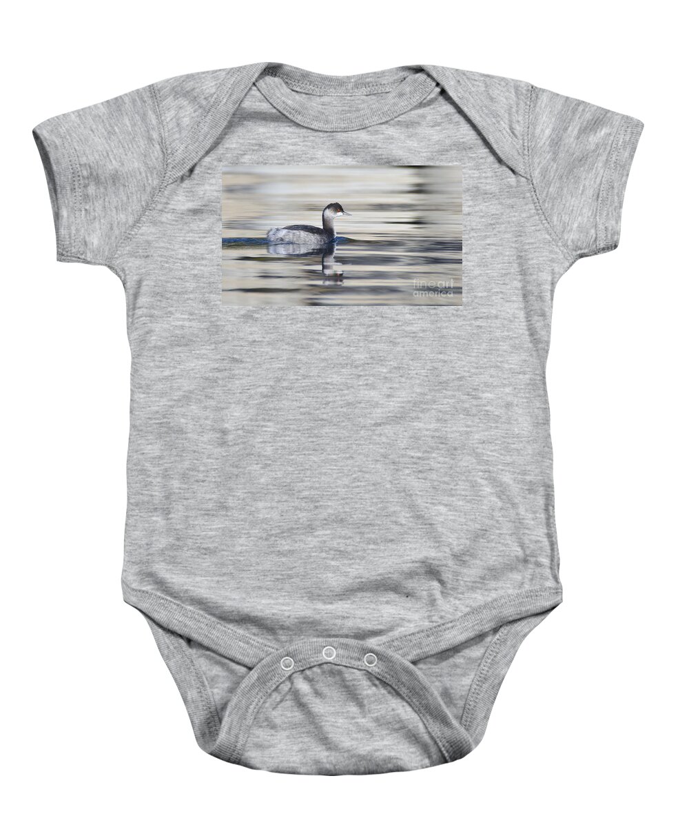 Grebe Baby Onesie featuring the photograph Eared Grebe by Dianne Phelps