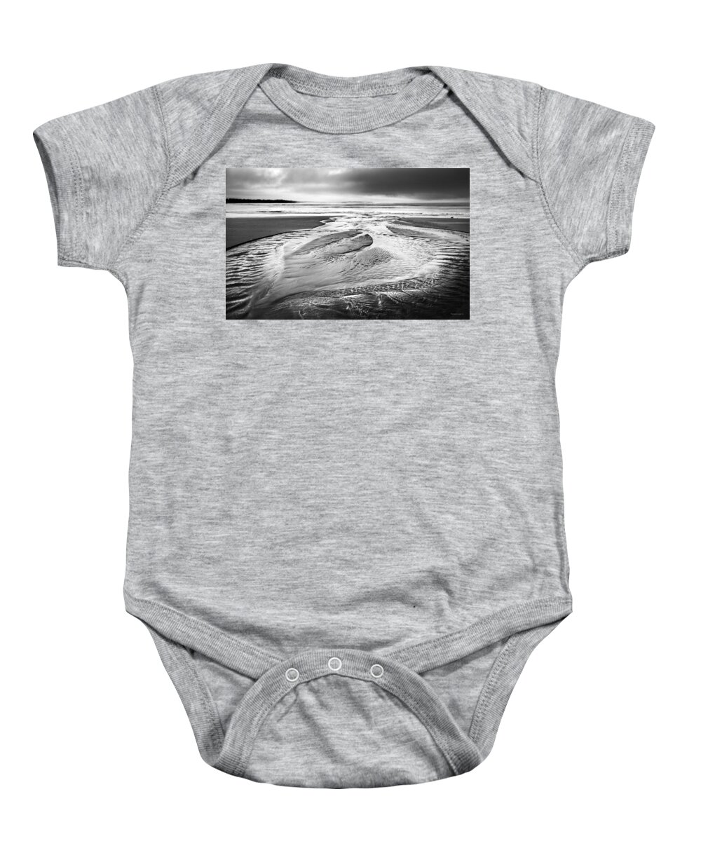 Ocean Baby Onesie featuring the photograph Ebb Tide by Theresa Tahara