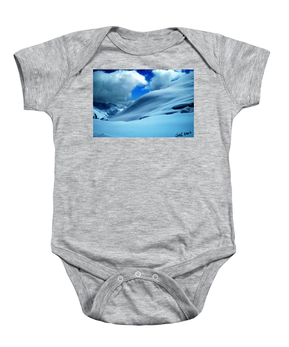 Colette Baby Onesie featuring the photograph Eye Catcher in Snow by Colette V Hera Guggenheim
