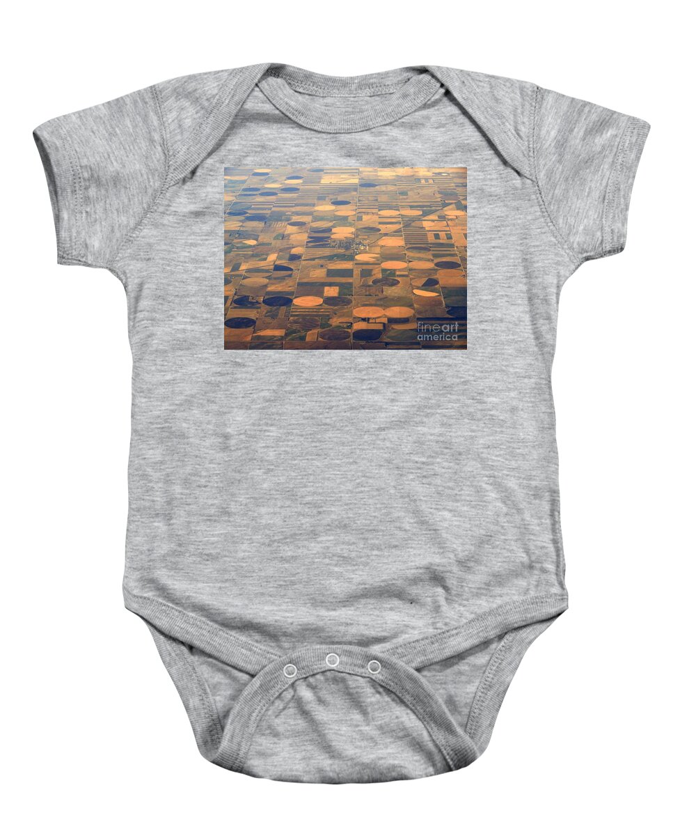 Crop Circles Baby Onesie featuring the photograph Farming In The Sky 2 by Anthony Wilkening