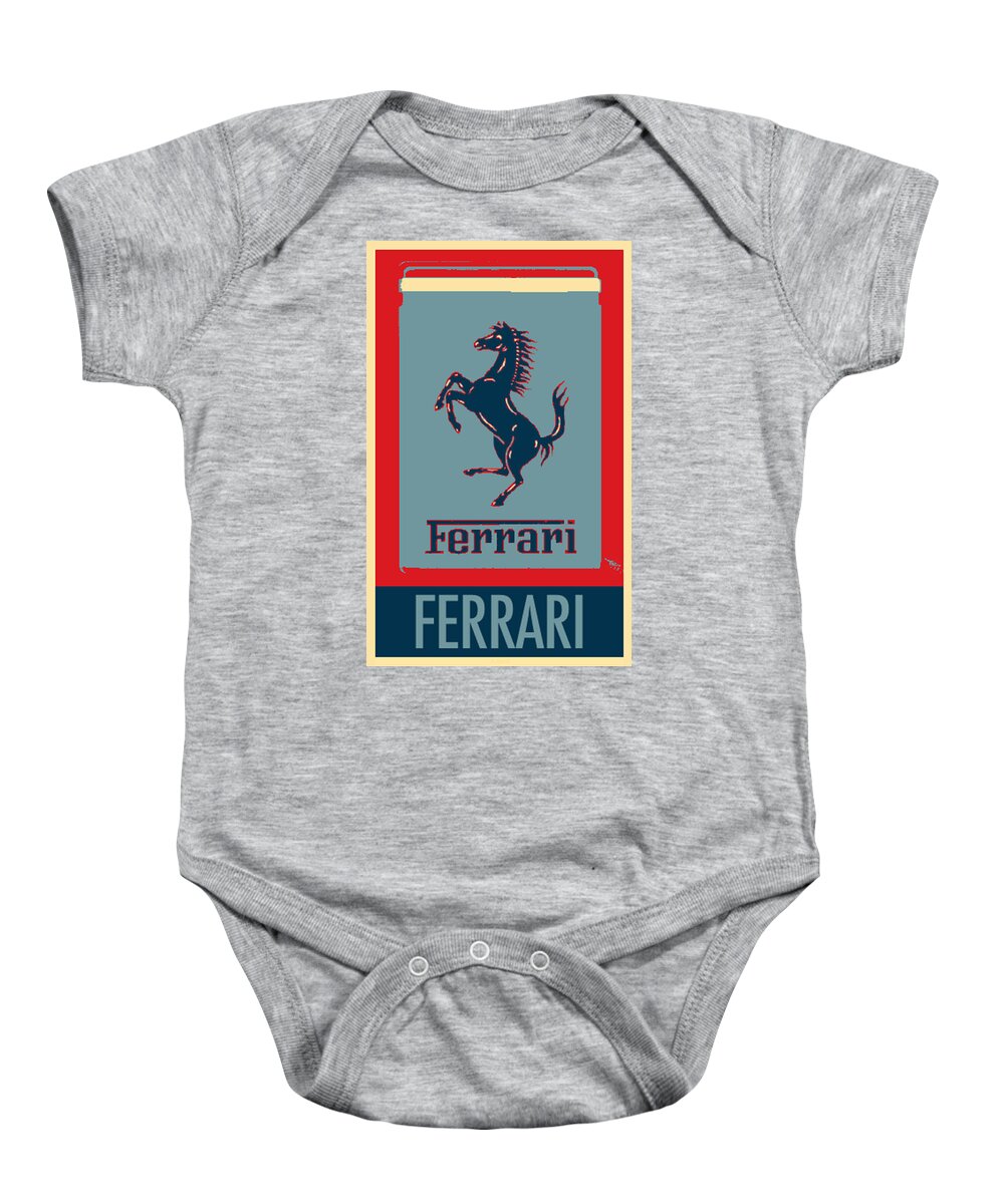Ferrari Baby Onesie featuring the photograph FERRARI in HOPE by Rob Hans