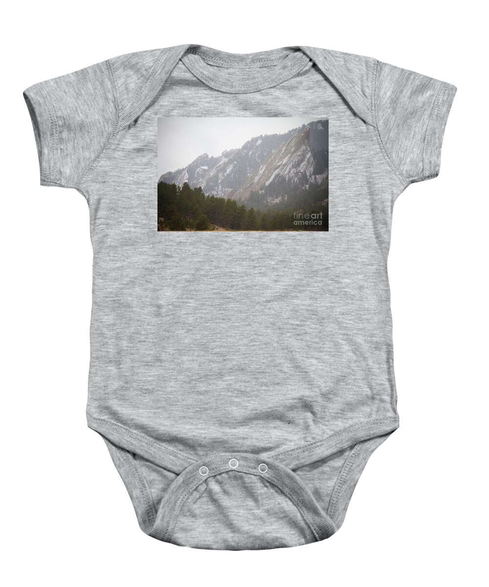 Flatirons Baby Onesie featuring the photograph Flatiron by James BO Insogna