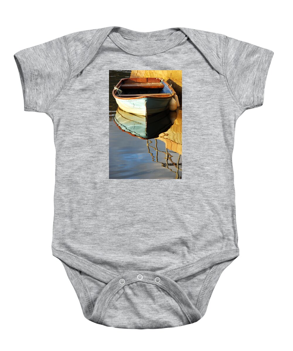 Floating Baby Onesie featuring the photograph Floating On Blue 4 by Wendy Wilton