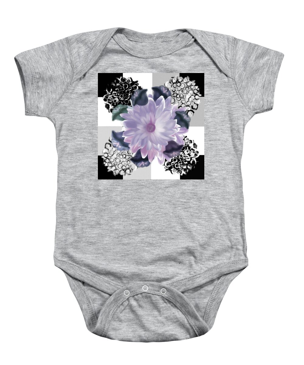 Floral Baby Onesie featuring the painting Flower spreeze by Christine Fournier