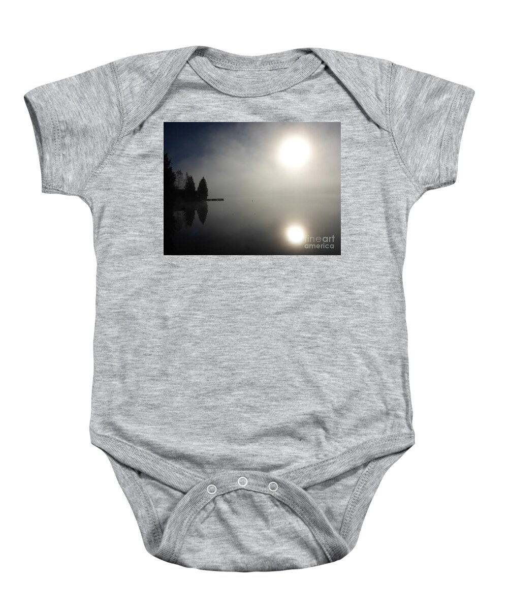 Fog Baby Onesie featuring the photograph Foggy Morning by Cristina Stefan