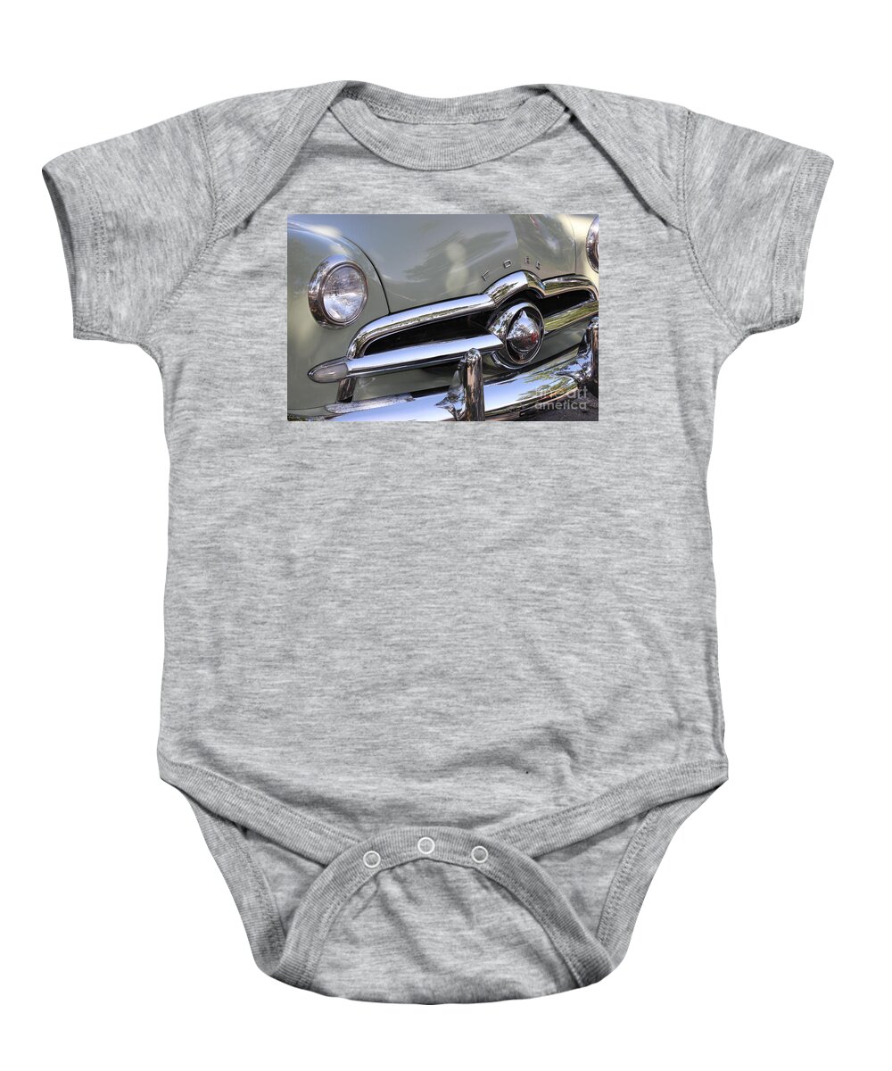 Ford Baby Onesie featuring the photograph Ford Vintage by Alice Terrill
