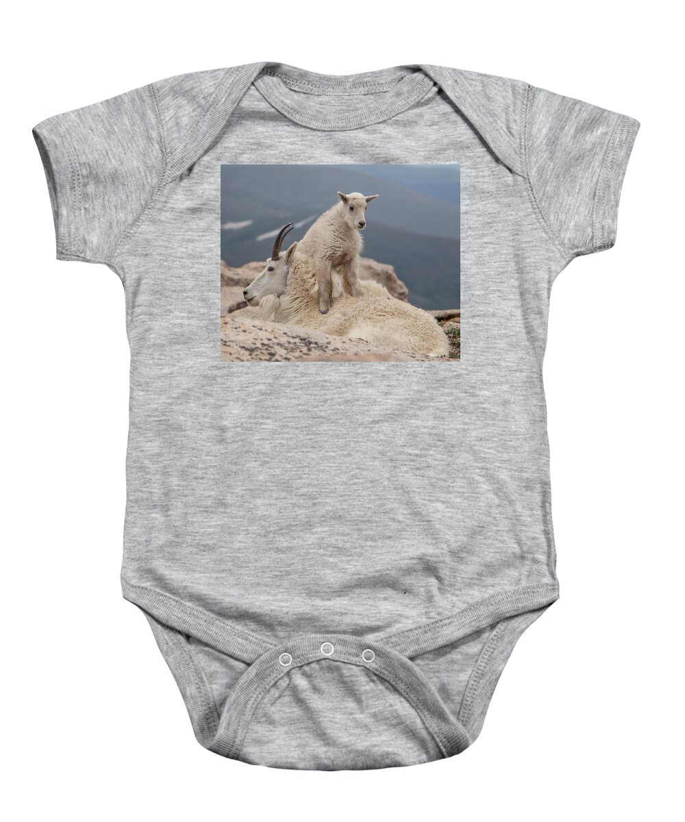 Goat Baby Onesie featuring the photograph Fourteen Thousand One by Kevin Dietrich