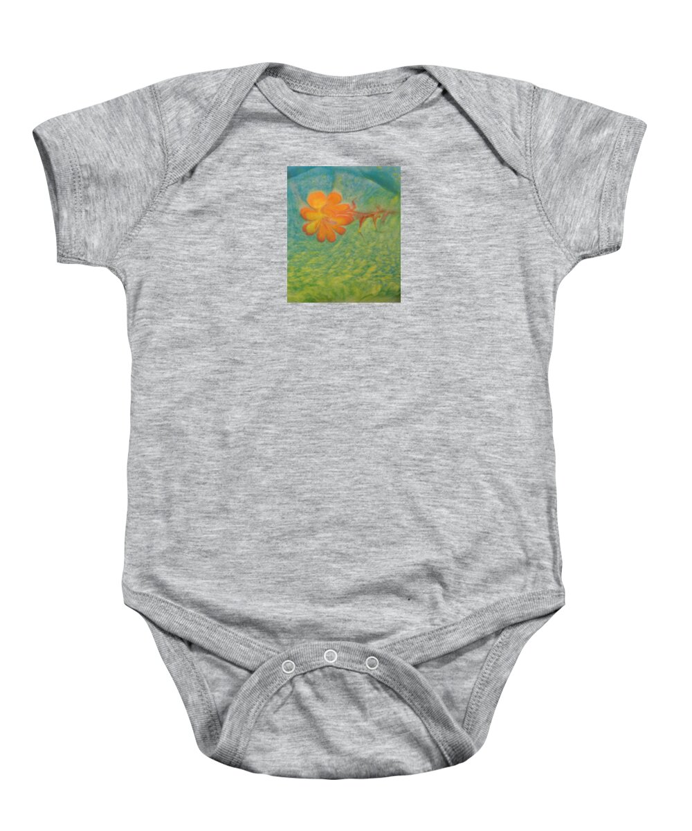 Freedom Baby Onesie featuring the painting Freedom by Mike Breau