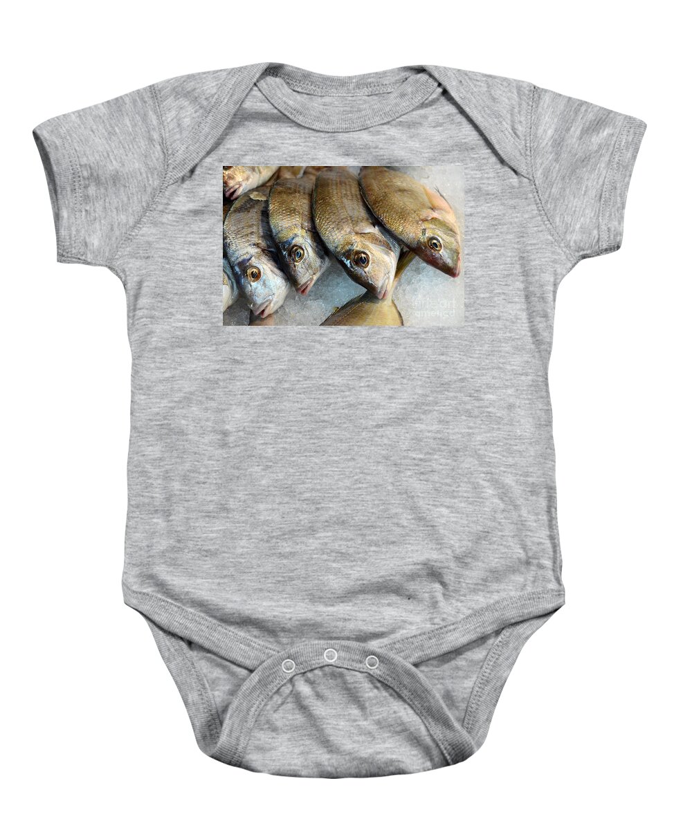Fish Baby Onesie featuring the photograph Fresh Fish 2 by Sabine Jacobs