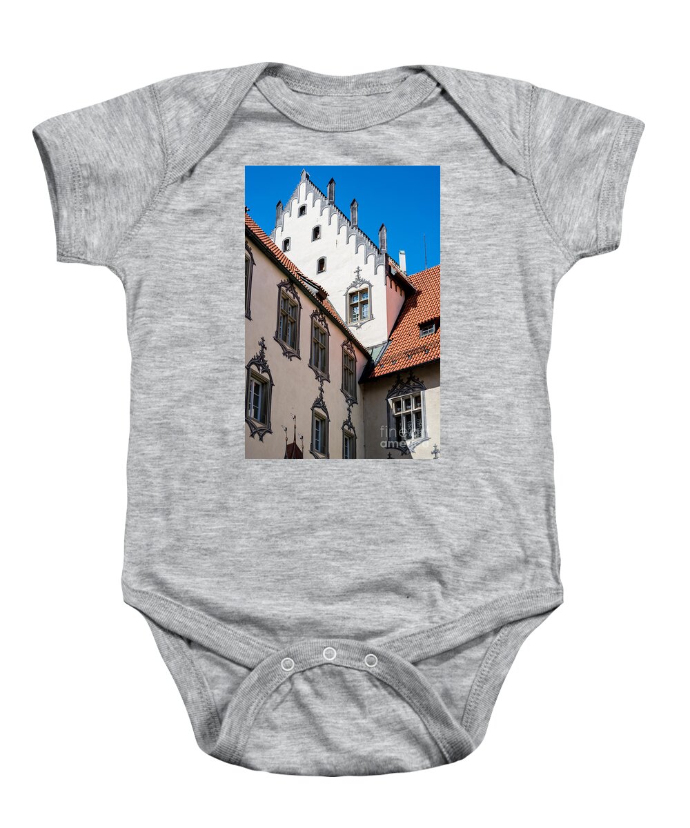 Fussen Baby Onesie featuring the photograph Fussen High Castle - Germany by Gary Whitton