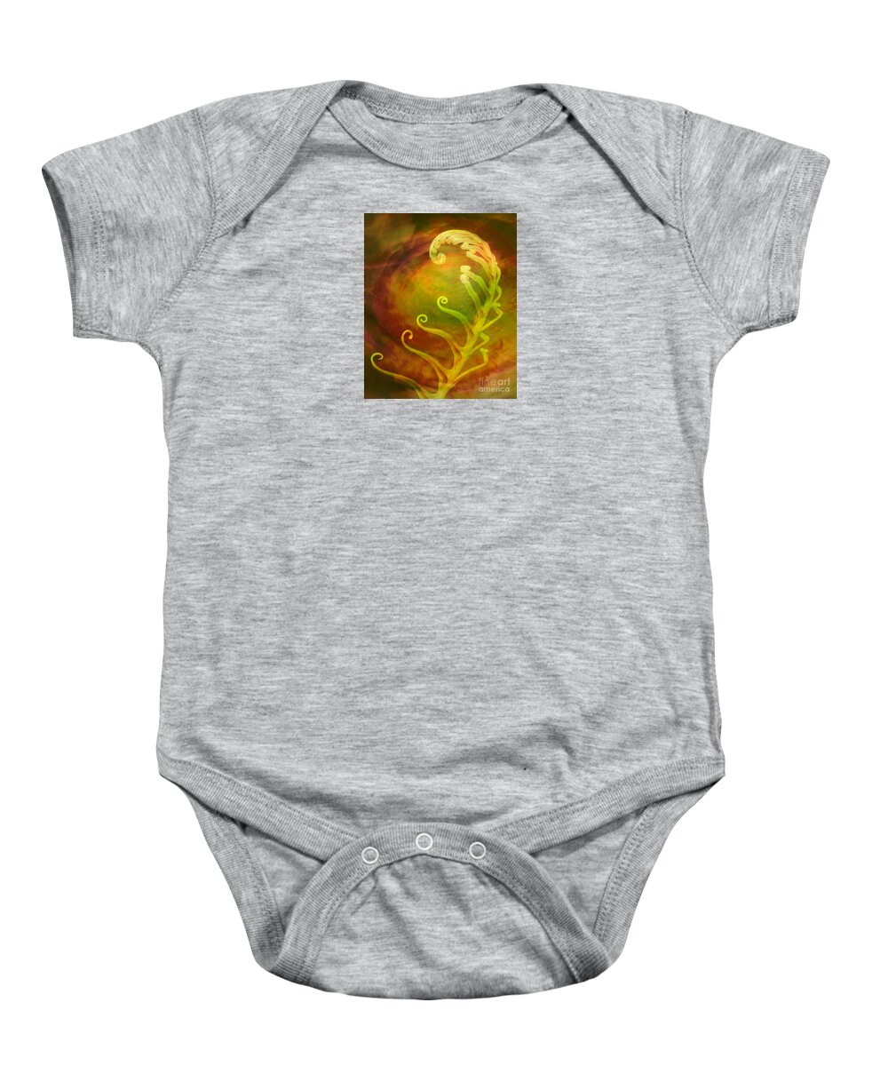 Artistic Baby Onesie featuring the photograph Gensis by Alice Cahill