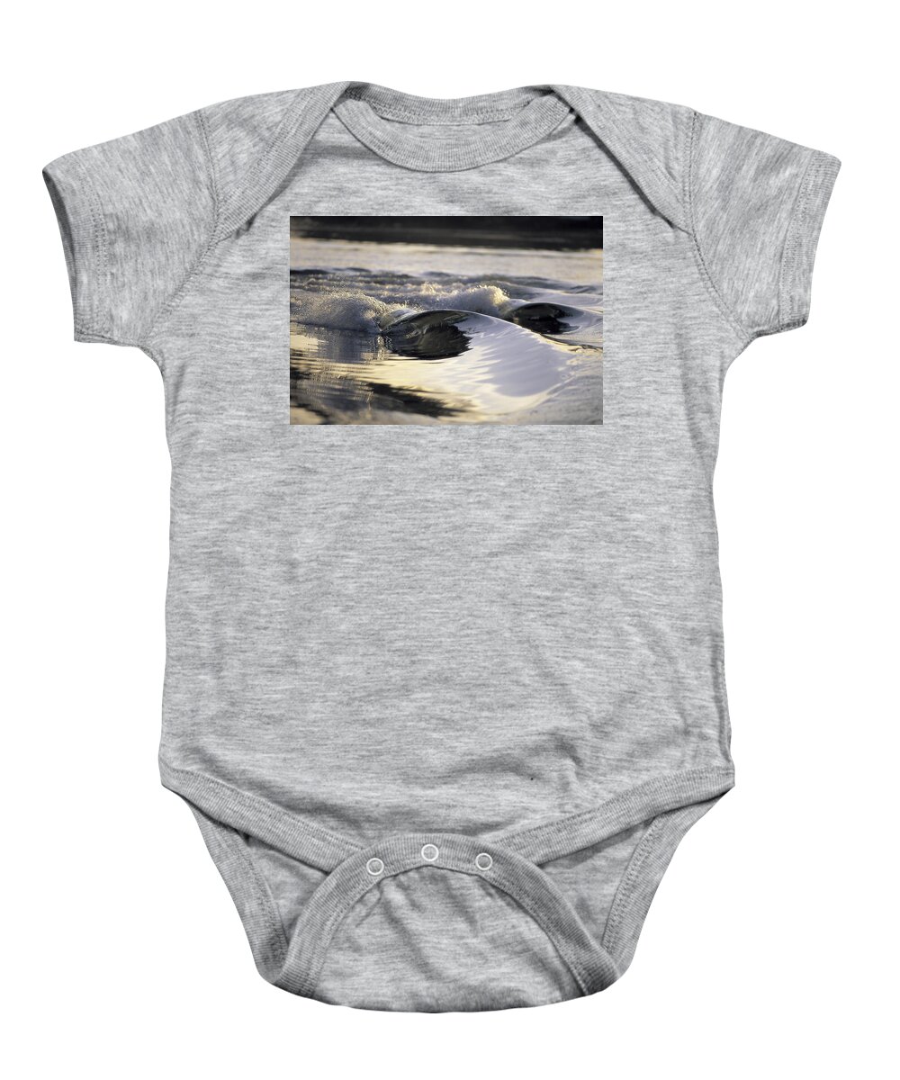  Wave Baby Onesie featuring the photograph Glass Bowls by Sean Davey