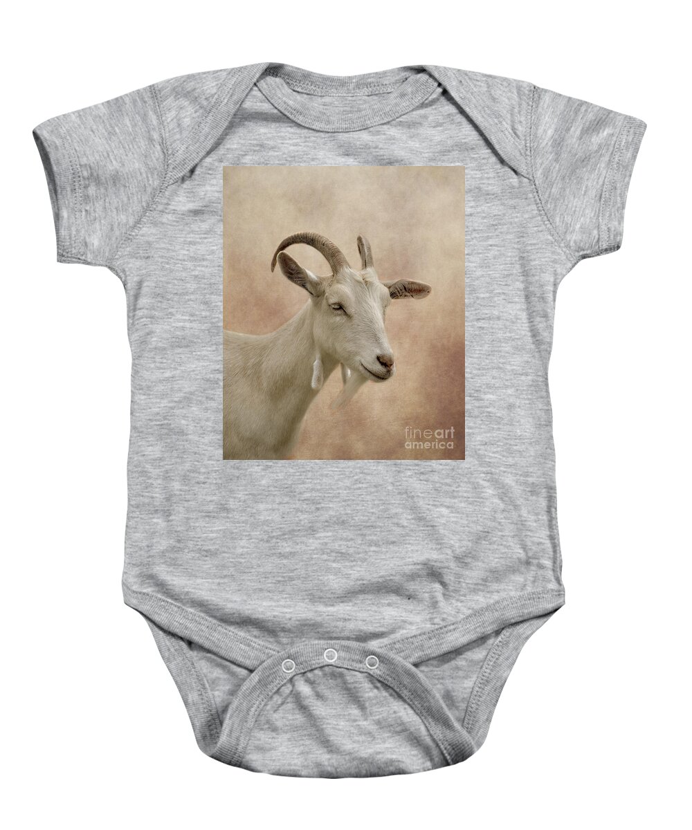Goat Baby Onesie featuring the photograph Goat by Linsey Williams