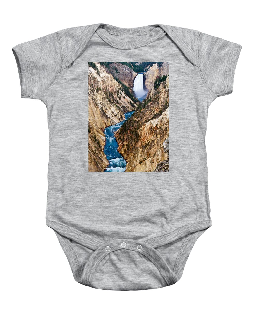 Grand Canyon Of Yellowstone Baby Onesie featuring the photograph Grand Canyon of Yellowstone by Bill Gallagher