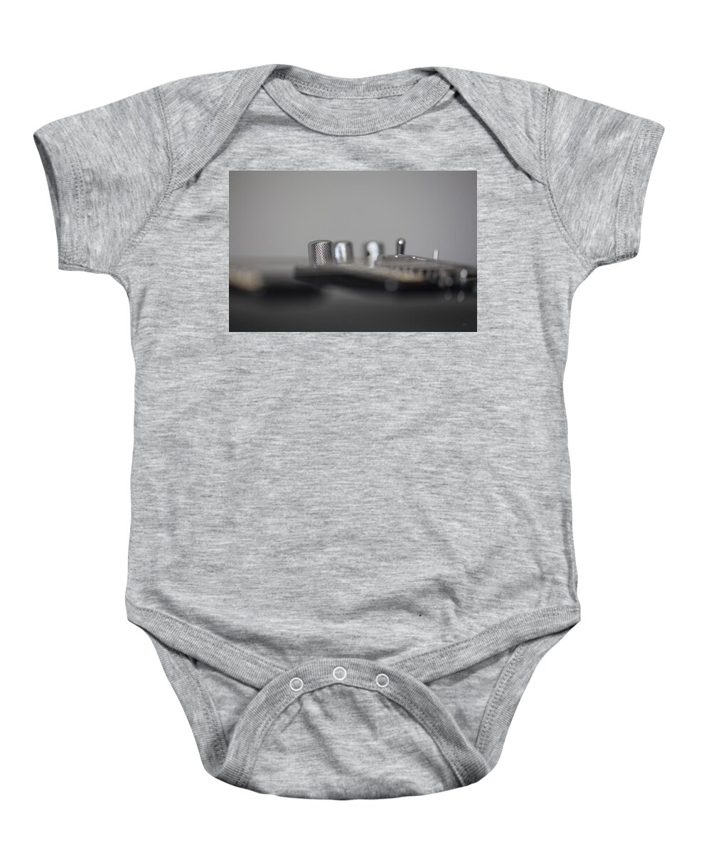 Guitar Baby Onesie featuring the photograph Guitar Switches by Karol Livote