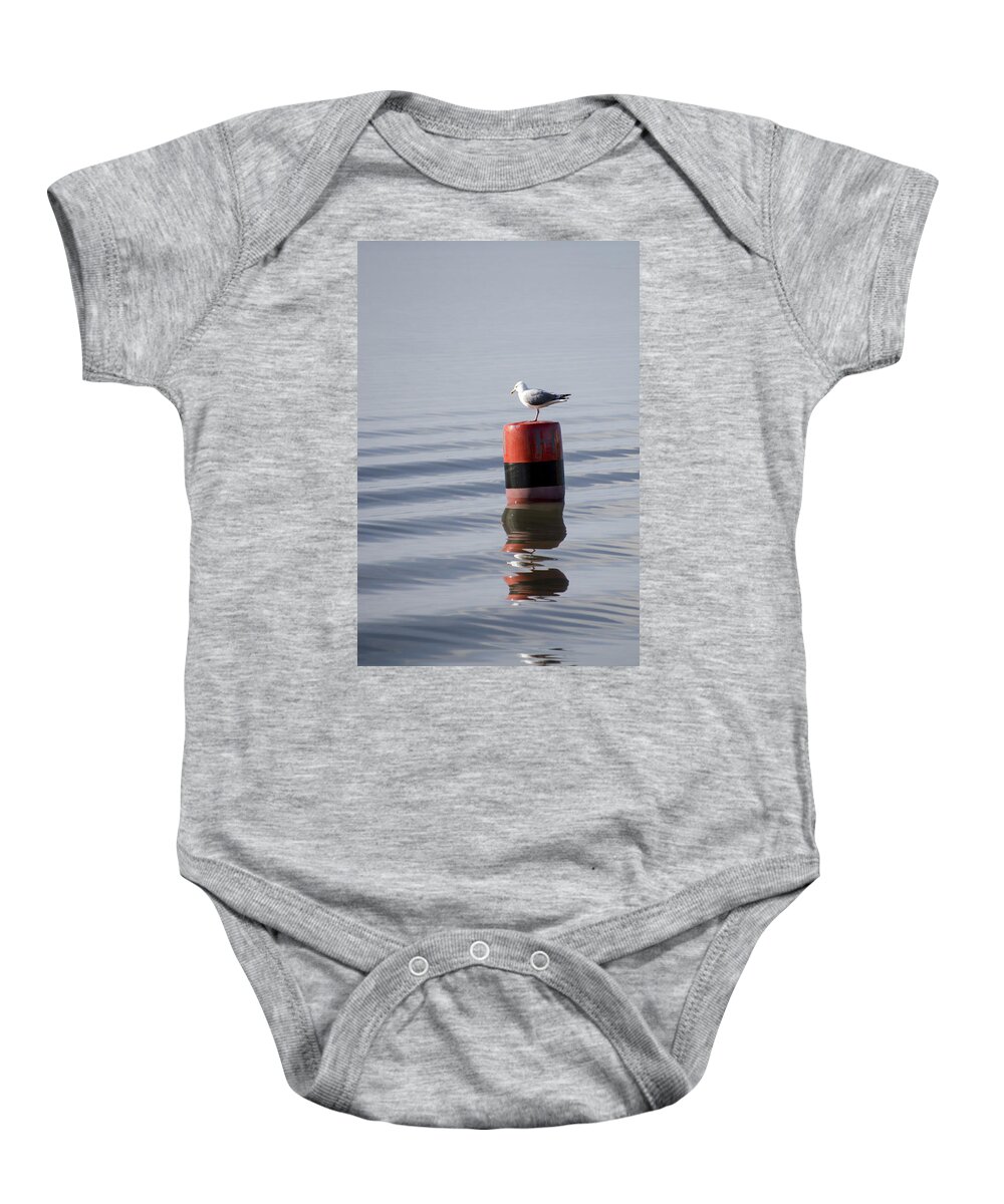 Sand Baby Onesie featuring the photograph Gull by Spikey Mouse Photography