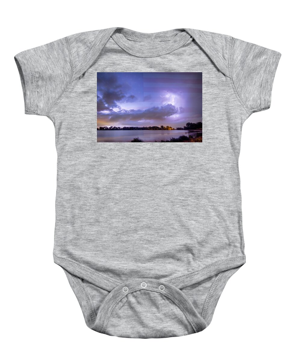 Fourth Of July Baby Onesie featuring the photograph Happy Independence Day by James BO Insogna