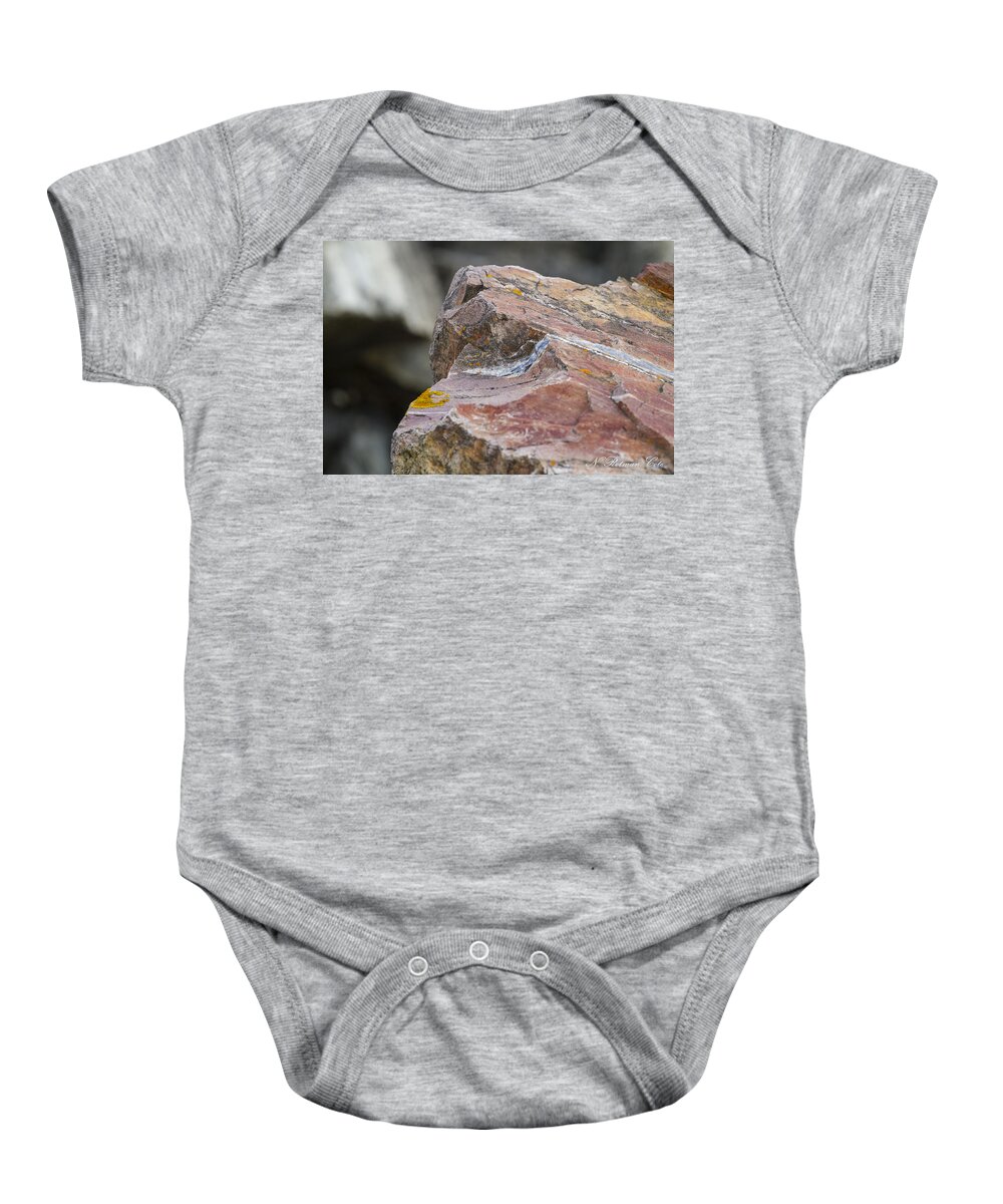 Granite Baby Onesie featuring the photograph Hard Edge by Natalie Rotman Cote
