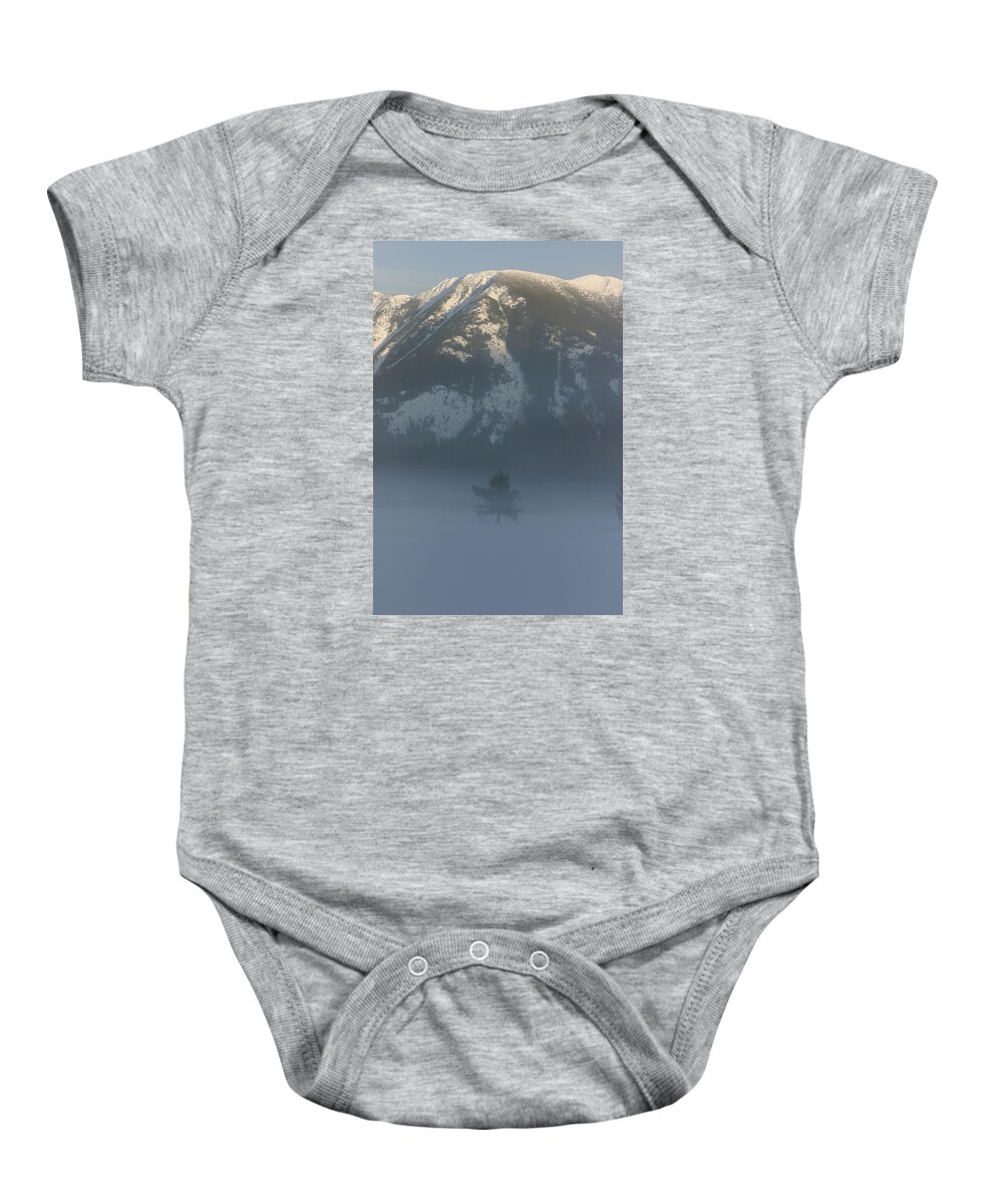 Snow Baby Onesie featuring the photograph Heavens Whisper by Diane Bohna