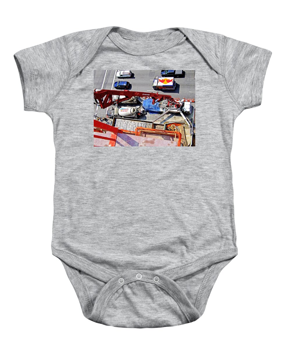 Pump Baby Onesie featuring the photograph Heavy Lifting Pumper by Steve Sahm