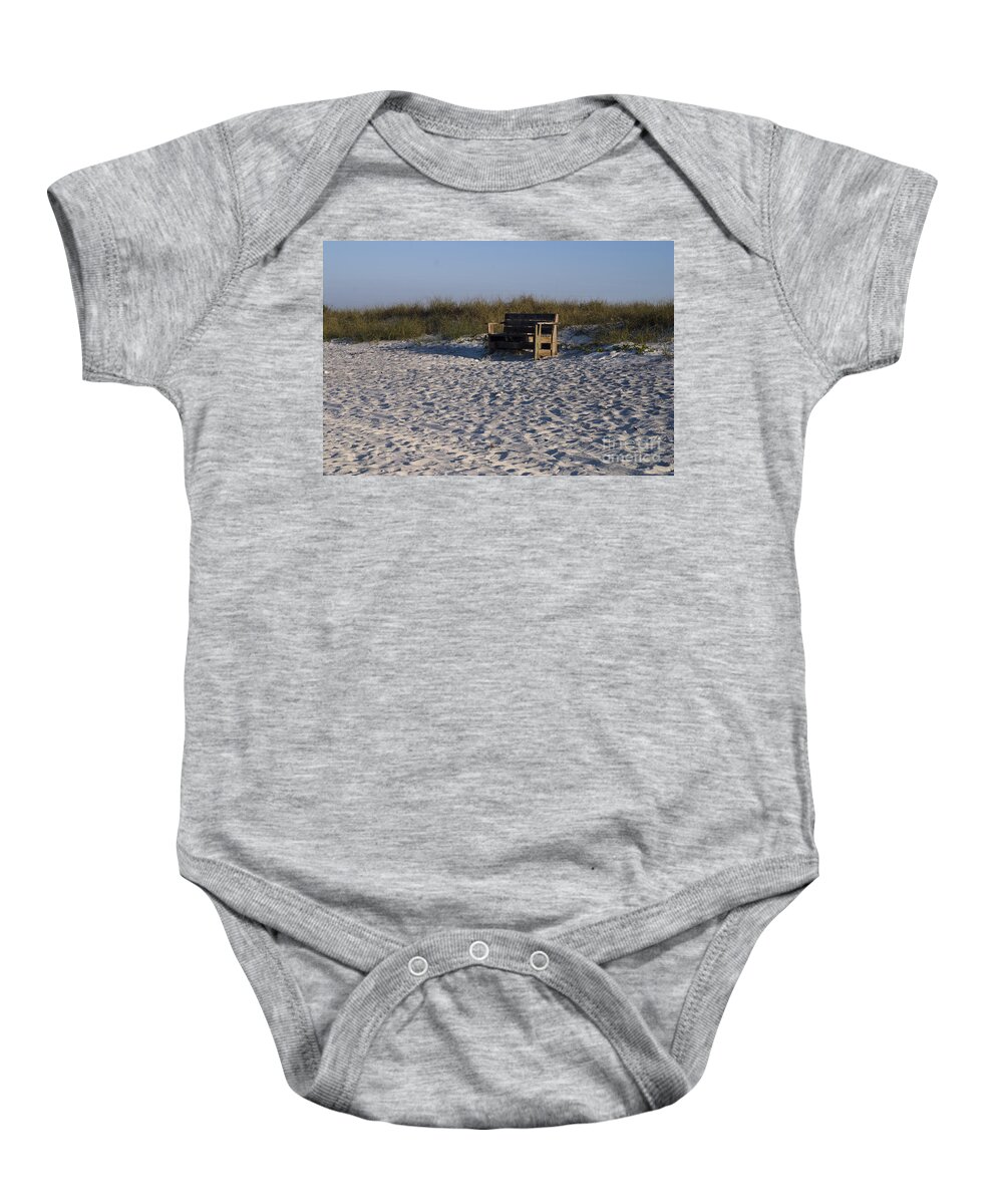 Honeymoon Island Beach Baby Onesie featuring the photograph Honeymoon Island Beach by John Greco