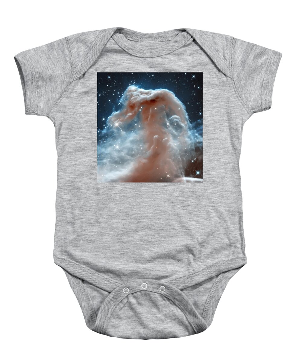 Nasa Images Baby Onesie featuring the photograph Horse Head Nebula by Jennifer Rondinelli Reilly - Fine Art Photography